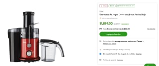 Extractor de jugos Oster 800W por $1,899 | Bodega Aurrera
