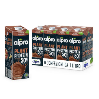 Pack 8 x 1L de Alpro Bebida de Soja Chocolate Alta Proteína, Sin Lactosa por 6.99€