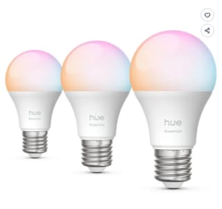 Pack de 3 ampoules - Philips Hue - Essential - E27 - A60 à 39,99€