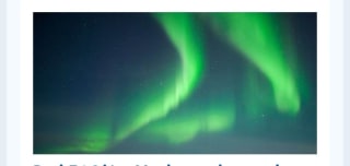 Vuelos a destinos con Auroras Boreales desde 51€ ida/vuelta.