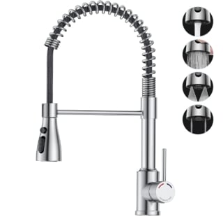 Robinet Cuisine, Spring Mitigeur Cuisine avec Douchette, Bec pivotant à 360° à 39,99€