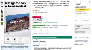 Fire TV Serie 2 32" por $2,149 | Amazon (NU)