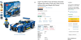 LEGO City Auto Policía 94 Piezas por $171 | Oferta Amazon