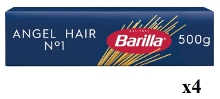 4 x Barilla Capellini n.1, 500g por 3.63€