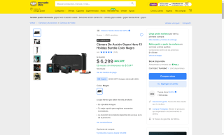 Cámara de Acción GoPro Hero 13 por $5,799 | Mercado Libre