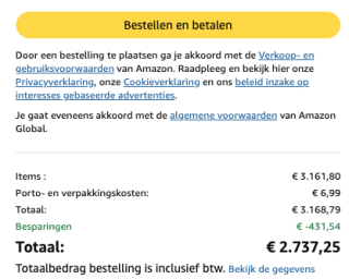 Canon RF 100-500mm F4.5-7.1L IS USM voor €2.437,25 na cashback bij Amazon