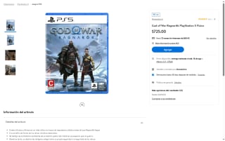 God of War Ragnarök PS5 por $725 | Oferta Walmart