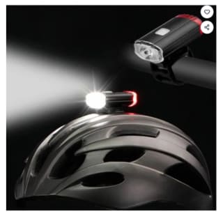 Lampe de vélo, lampe de casque de vélo à 29,85€