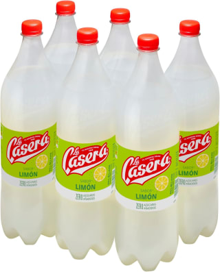 6 botellas La Casera Limón Refresco con gas de Limón con Cero Azúcares 1,5L por 3.62€