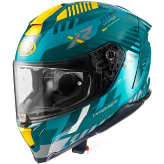 Casco integral Premier para motocicleta HYPER XR21 Azul Amarillo por 182€