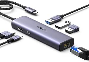 UGREEN Revodok 1061 Hub USB C 6 en 1 Adaptador Ethernet Gigabit por 20.56€
