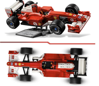 LEGO Icons Ferrari F2004 en Michael Schumacher