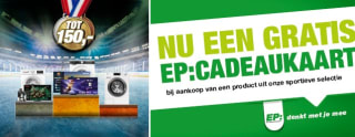 Gratis cadeaukaart tot €150 op geselecteerde deals bij EP