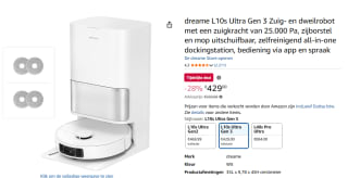 dreame L10s Ultra Gen 3 Zuig- en dweilrobot voor €429 bij Amazon