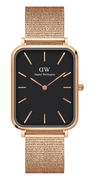 Reloj de cuarzo de acero y chapado en oro rosa DANIEL WELLINGTON Quadro por 49.9€
