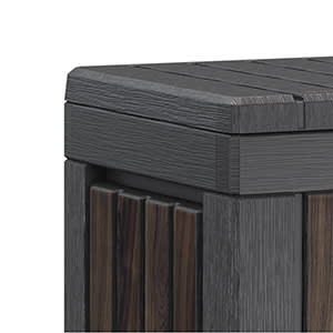 Keter Signature 190L Kentwood Outdoor Garden Storage Box - Rosewood