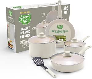 GreenLife juego de utensilios de cocina (8 piezas) por $906 en Amazon