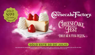 Rebanada de Pastel por $99 | Cheesecake Factory