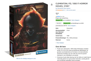 Clementoni - Puzzel - 1000 Stukjes - IT (Pennywise) voor €5,99 bij Amazon