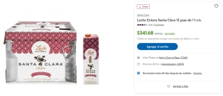 Leche Entera Santa Clara 12L por $283 | Oferta Sam's Club