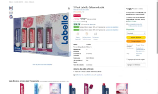 Pack 5 Bálsamo Labial Labello 5 Colores por $195 | Amazon