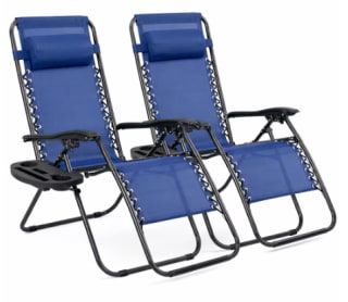 T-LoVendo Pack 2 Tumbonas Exterior Plegables Gravedad Zero por 49,39€