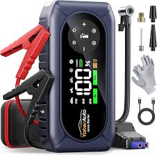 YaberAuto 6500A Jump Starter with Air Compressor £38.99