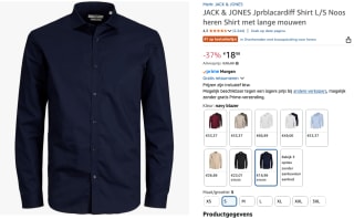 JACK & JONES Slim fit Overhemd 'Cardiff' voor €18,98 bij Amazon