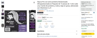Pack de 12 Leches Alpura Pro de 1L por $346 | Oferta Amazon