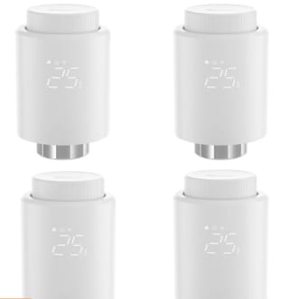 Lot de 4 vannes thermostatiques SONOFF TRVZB Zigbee3.0 à 97,71€