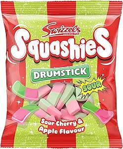 Swizzels Squashies Sweets - Sour Apple and Cherry Flavour Squashies - Single Pack 140