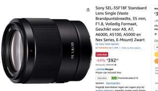 Sony SEL-35F18F Standaard Lens Single voor €392,55 bij Amazon