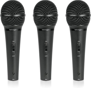 3 Pack Micrófonos Behringer XM1800S Dinámicos por $911 | Descuento Amazon
