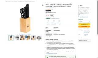 Juego Cuchillos EKCO 6Pzs por $199 | Descuento Amazon