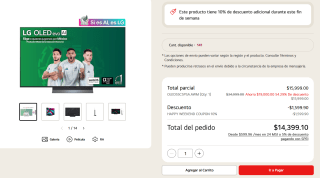 Smart TV 55" LG AI OLED evo C5 4K 2025 por $13,119