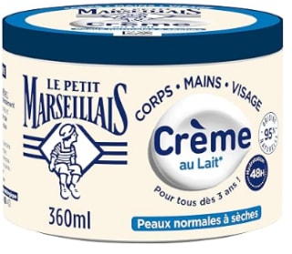 Crème hydratante multi-usage lait Le Petit Marseillais à 4,75€