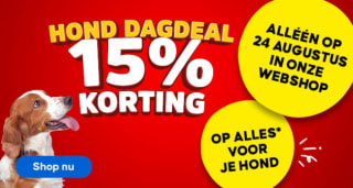 15% korting op alles voor je hond bij Pets Place