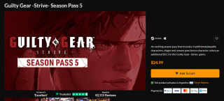 Guilty Gear -Strive- Season Pass 5 por $368 | Fanatical