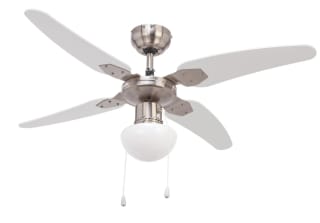 Ventilador de techo con lámpara led 3 velocidades ultrasilencioso por 27,99€