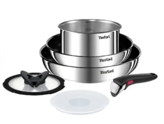 Bateria d/cocina Acero inoxidable Ingenio 6 PCS c/mango TEFAL $49.990 en Sodimac, Cl