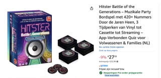 Hitster - Battle of the Generations - Partyspel voor €27,20 bij Amazon