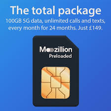Mozillion 24-Month SIM – 100GB 5G, Unlimited Calls & Texts for £138