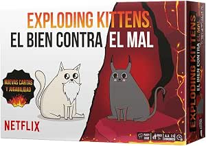 Asmodee Exploding Kittens El Bien contra el Mal, Juego de Cartas por 16.49€