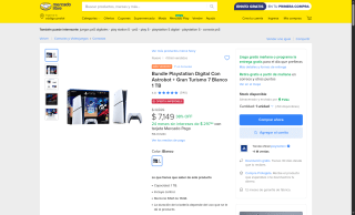 PS5 Digital 1TB con AstroBot y GT 7 por $5,984 | Mercado Libre (Banamex)