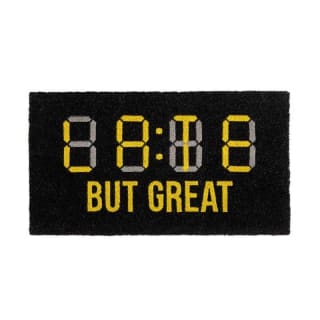 Fisura DRE2420409 Felpudo Tarde pero genial negro 70 x 40 cm por 2.99€
