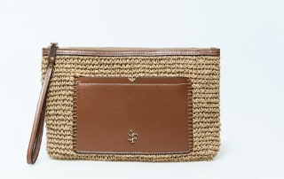 Cartera rafia natural - Sfera - Camel por 6.99€