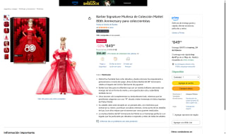 Barbie Signature 80th Anniversary por $849 | Amazon