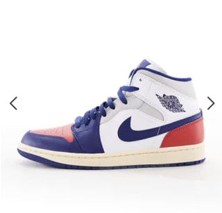 Nike Air Jordan 1 Mid Blanco/Rojo/Azul por 61,59€