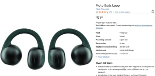 motorola moto buds loop - Tracking Green voor €61,39 bij Amazon