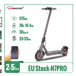 Sunnigoo Urban E-Scooter N7PRO 350W voor €87,50 dmv code bij AliExpress